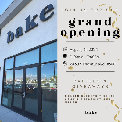 Join Us for the Grand Opening of Bake the Cookie Shoppe!