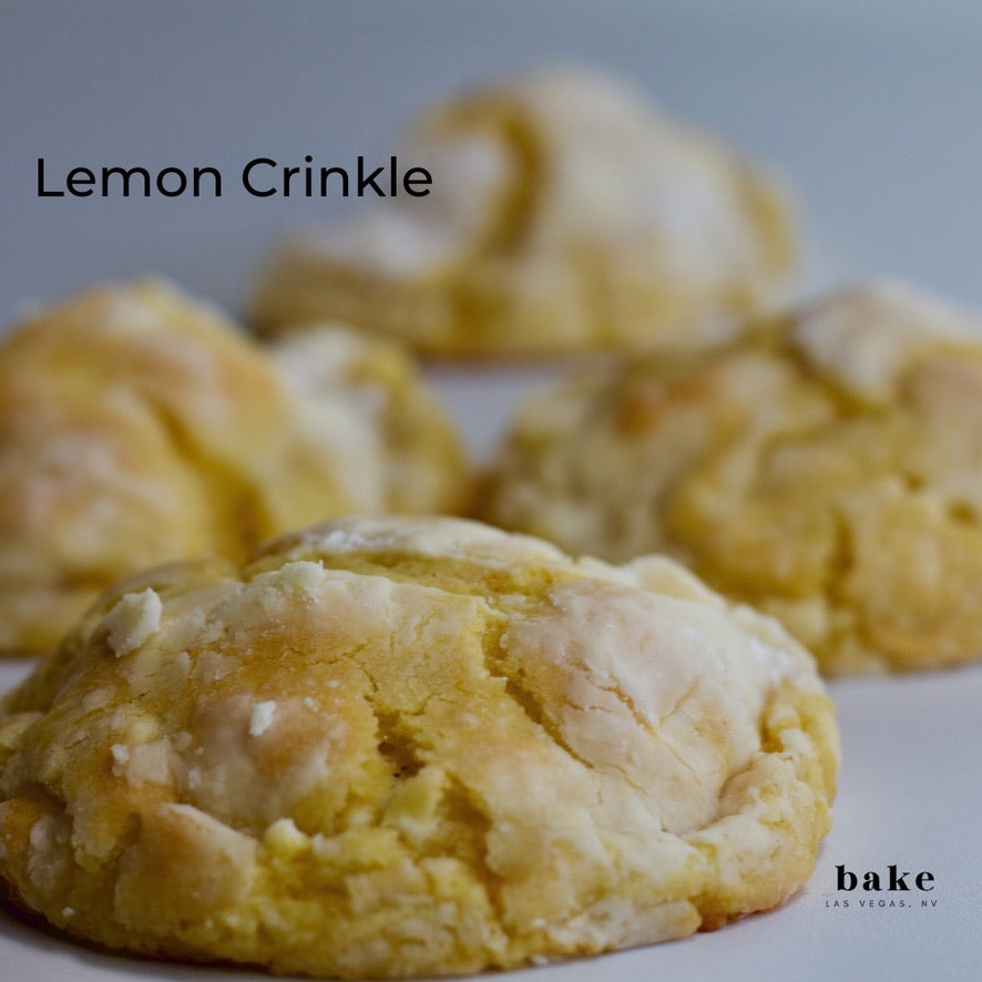 Lemon Crinkle Cookies from bake Cookie Shoppe in Las Vegas