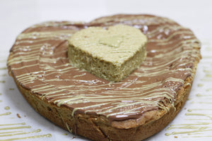 Dubai Cookie Cake Heart from bake the Cookie Shoppe in Las Vegas