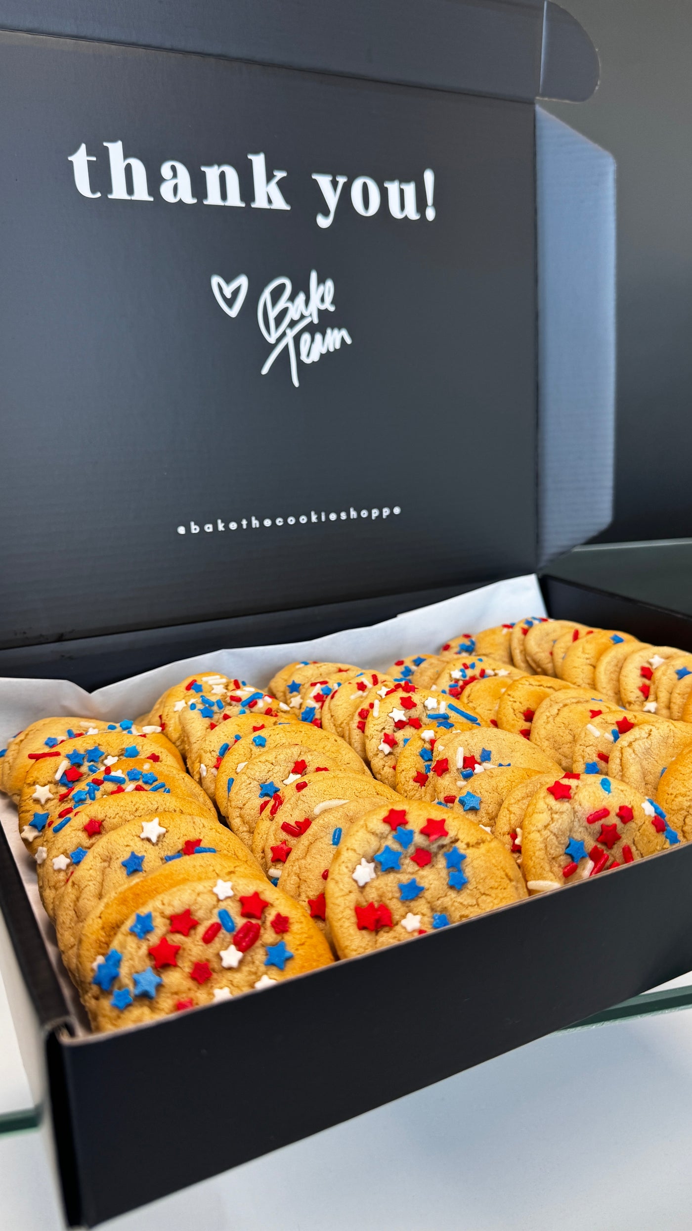 Mini cookies with sprinkles from bake the cookie shoppe in Las Vegas