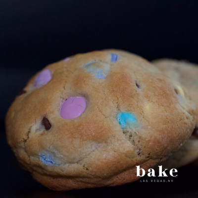 Chocolate chip m&m Easter, edition cookie from Bake The Cookie Shoppe