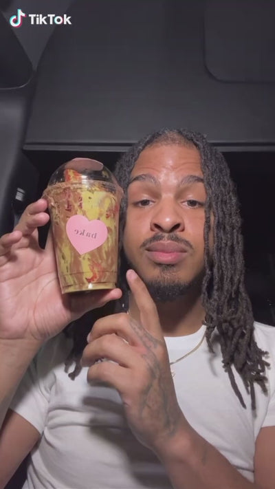 Keith Lee Reviews Dubai Chocolate Strawberry Cup from bake the Cookie Shoppe